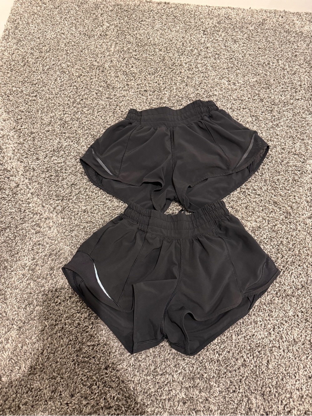 lululemon athletica Black Athletic Shorts (Pair)